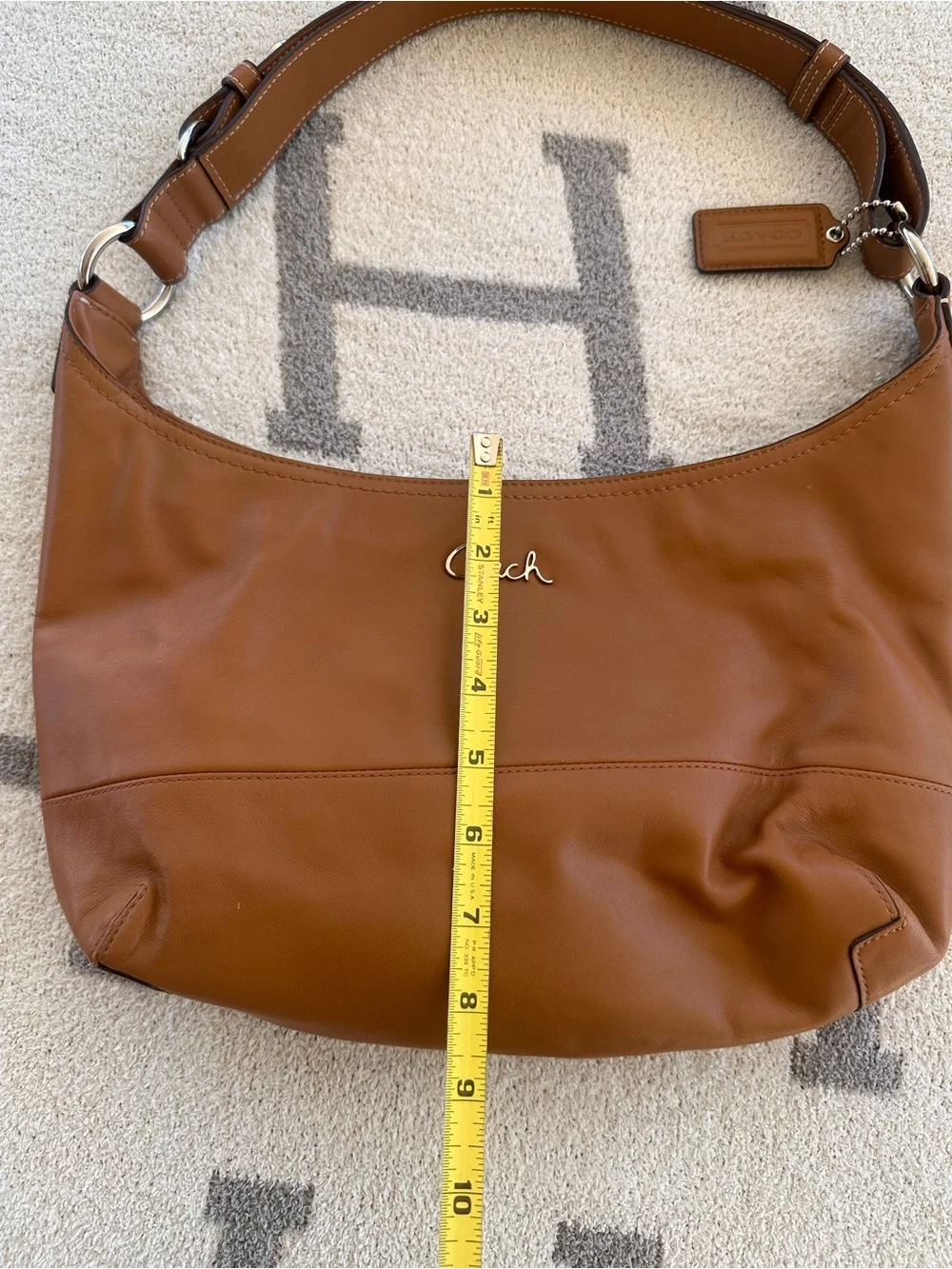 Coach Saddle Brown Leather Shoulder Hobo